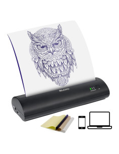 Impresora de Tatuajes Térmica VLOXO P8009 Portátil Recargable