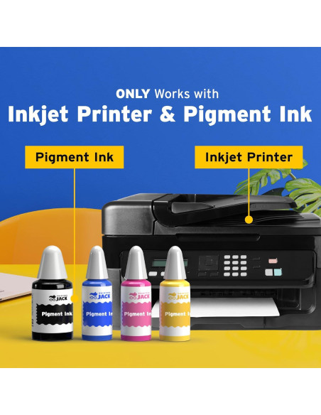 Papel de Calcomanías de Deslizamiento de Agua Printers Jack A4 100 Hojas