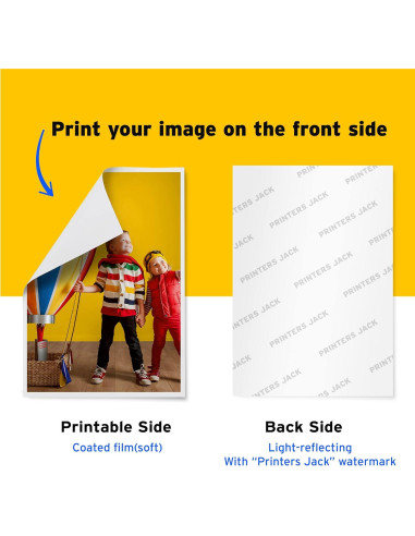 Papel de Calcomanías de Deslizamiento de Agua Printers Jack A4 100 Hojas