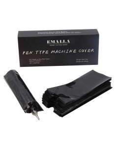 Cubiertas de Pluma de Tatuaje Autdor 200 Pcs Desechables Negras