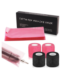 Cubiertas de Máquina de Tatuaje Narkysus - 200 Piezas Rosa