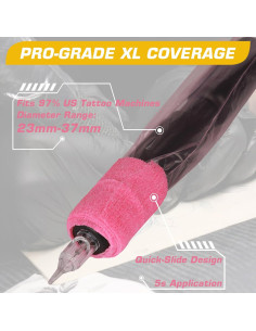 Cubiertas de Máquina de Tatuaje Narkysus - 200 Piezas Rosa 2