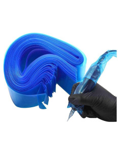 Cubiertas Desechables para Cables de Clip de Tatuaje 200pcs - Azul