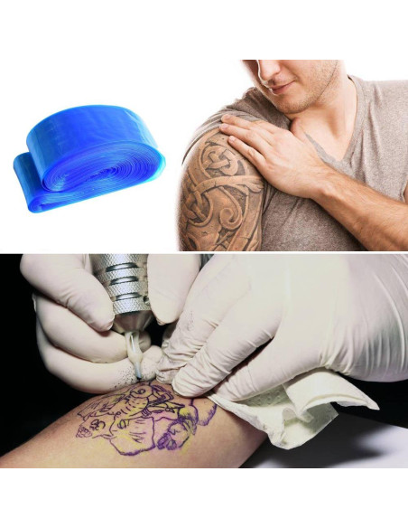 Cubiertas Desechables para Cables de Clip de Tatuaje 200pcs - Azul