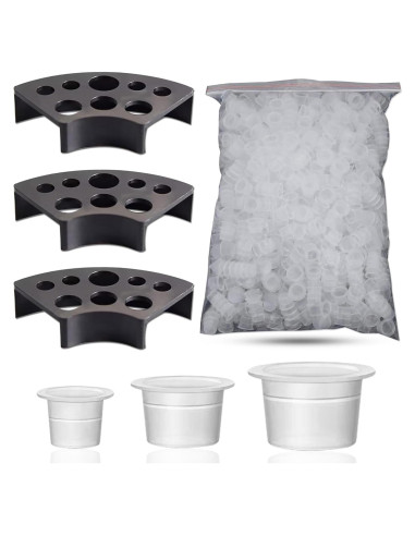 Kit de Tapas de Tinta para Tatuajes Emalla - 300 Piezas Mixtas