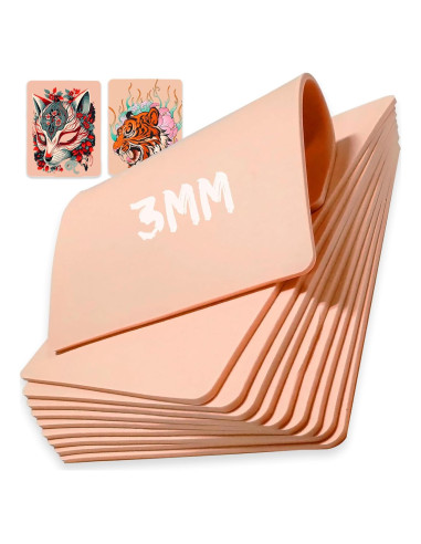 Piel de práctica de tatuaje CINRA 10 piezas 18.74x14.22 cm