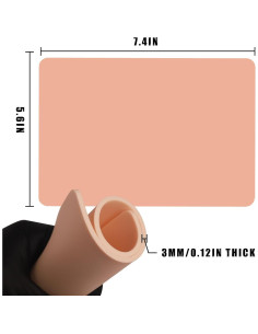 Piel de práctica de tatuaje CINRA 10 piezas 18.74x14.22 cm 2