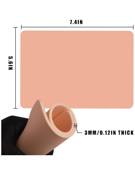 Piel de práctica de tatuaje CINRA 10 piezas 18.74x14.22 cm