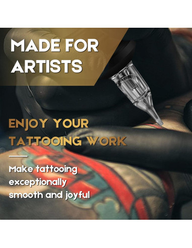 100 Agujas de Cartucho para Tatuaje Jconly Mezcladas 3RL 5RL 7RL 9RL