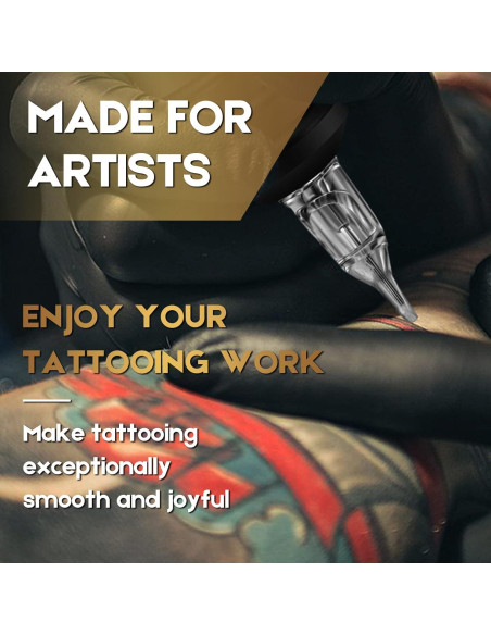 100 Agujas de Cartucho para Tatuaje Jconly Mezcladas 3RL 5RL 7RL 9RL