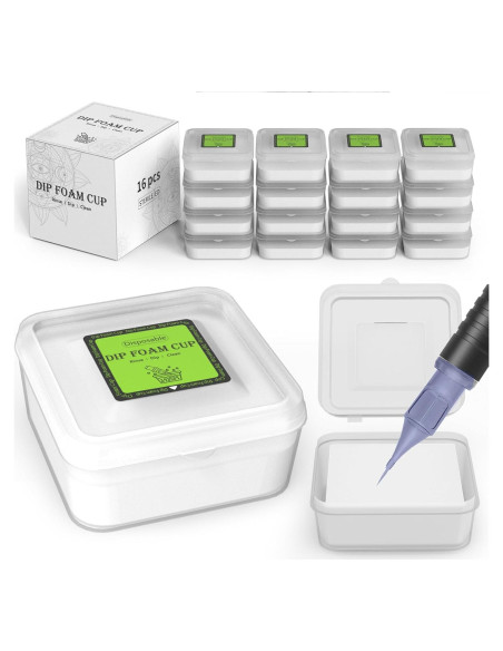 Tazas de espuma desechables ZHOOGE 16 Pcs para tatuajes