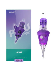 Cartuchos de Agujas de Tatuaje Mast Cyber 1001RL - 20 Piezas