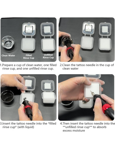 Tazas de espuma desechables ZHOOGE 16 Pcs para tatuajes