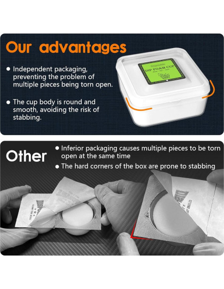 Tazas de espuma desechables ZHOOGE 16 Pcs para tatuajes