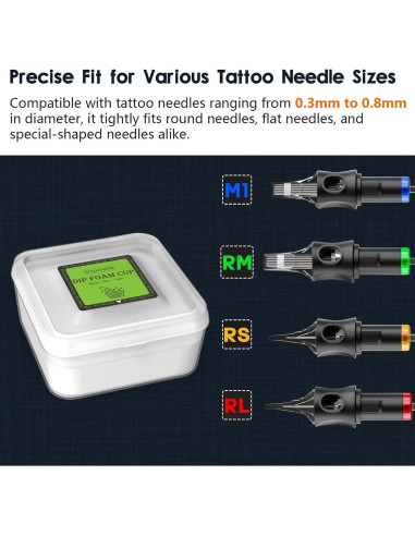 Tazas de espuma desechables ZHOOGE 16 Pcs para tatuajes