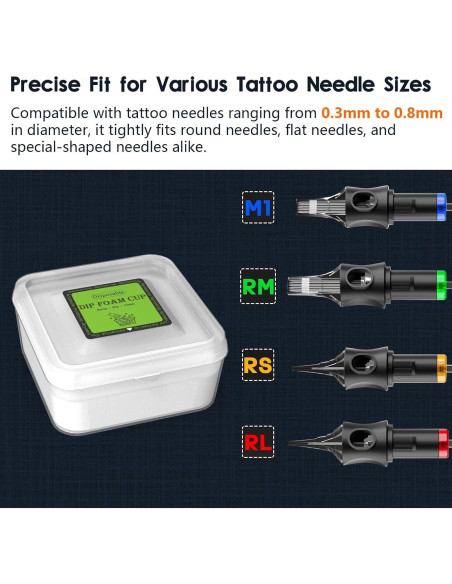 Tazas de espuma desechables ZHOOGE 16 Pcs para tatuajes