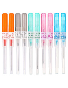 Agujas de Piercing Catéter 10pcs Acero Inoxidable 316L