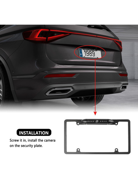 Cámara de Respaldo SSNNUU con Visión Nocturna HD IP67 170