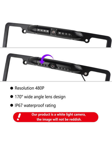 Cámara de Respaldo SSNNUU con Visión Nocturna HD IP67 170