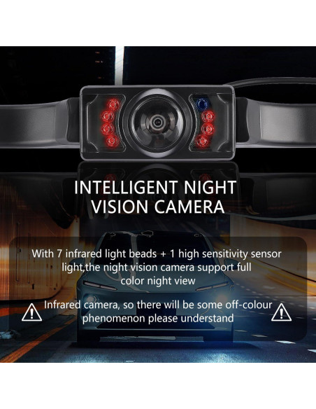 Cámara de Respaldo HD SSNNUU con Visión Nocturna 170
