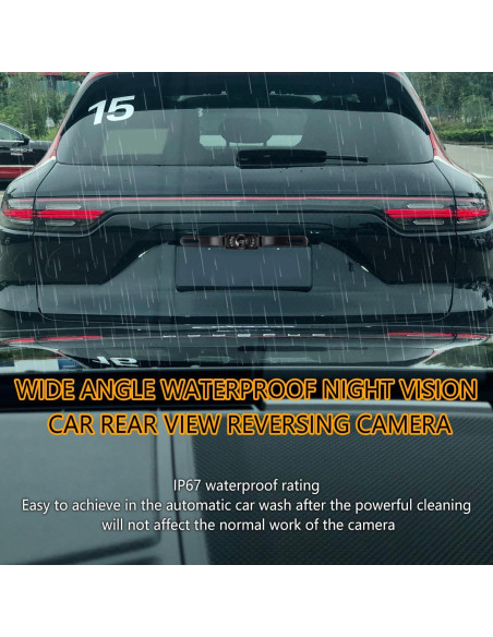 Cámara de Respaldo HD SSNNUU con Visión Nocturna 170