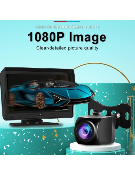 Cámara de Respaldo Podofo HD Impermeable 1920x1080 15m