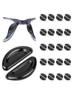 Almohadillas de Silicona para Gafas Gdnmpat - 20 Pares Negras
