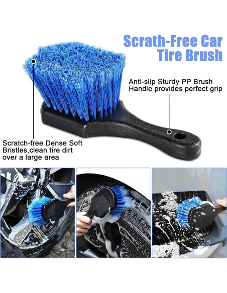 Kit de Limpieza de Autos anngrowy CWBK - 6 Piezas