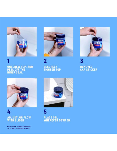 Gel Eliminador de Olores Ozium 127 g Original Paquete de 4
