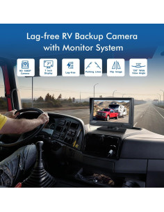 Cámara de Respaldo FEISIKE 7" 1080P HD con Visión Nocturna 2