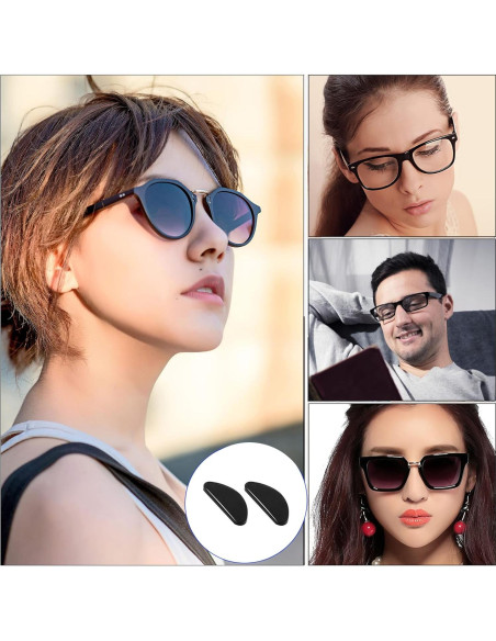 20 Pares Almohadillas de Silicona para Nariz de Gafas LVVFIT