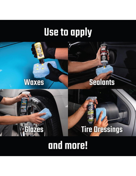 Almohadillas Aplicadoras de Microfibra Chemical Guys - Paquete de 2