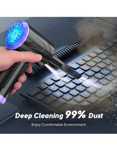 Limpiador de Aire Comprimido Anraye CV15-BP 110000 RPM Recargable