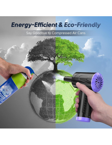 Limpiador de Aire Comprimido Anraye CV15-BP 110000 RPM Recargable