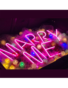 Luz Neón Rosa LED Letra B ENUOLI 22.86x15.24cm Decoración 2