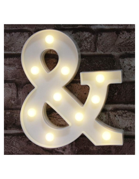 Luz de Letras Marquee LED Pooqla Ampersand Decoración 22.5cm