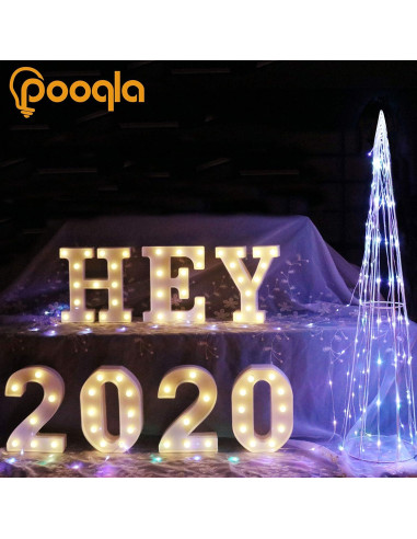 Luz de Letras Marquee LED Pooqla Ampersand Decoración 22.5cm