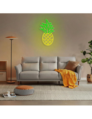 Luz de Neón Piña LED AYwYyjCh 39.9 x 22.1 cm Regulable