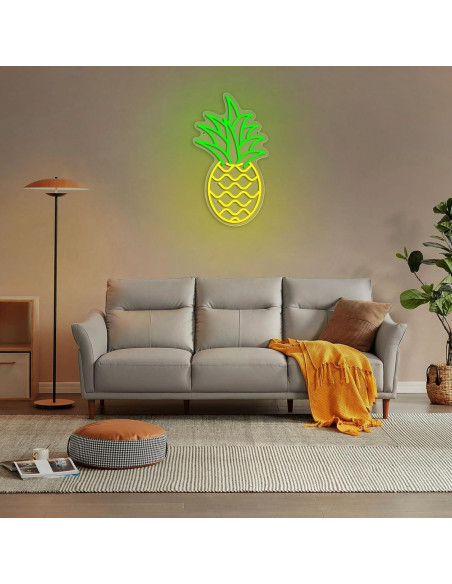 Luz de Neón Piña LED AYwYyjCh 39.9 x 22.1 cm Regulable