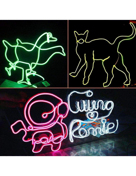 Cable de luz LED flexible IMDCGYY 5m 3 modos para decoración