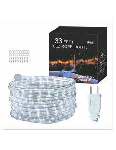 Luces de Cuerda LED FORT 10m Blancas Impermeables para Interiores y Exteriores