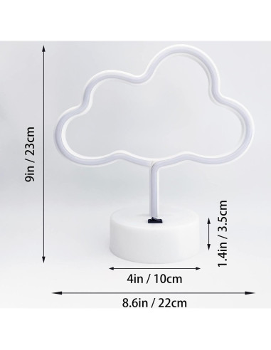 Luz de Nube LED VIFULIN Blanca para Decoración de Dormitorio