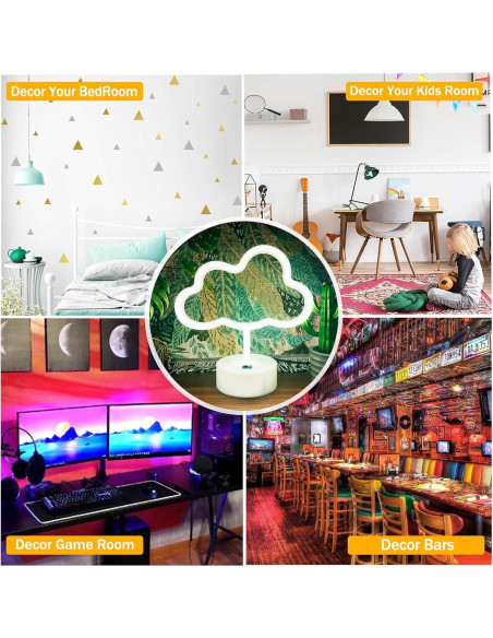 Luz de Nube LED VIFULIN Blanca para Decoración de Dormitorio