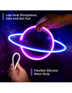 Carteles de Neón LED Sofunii 3PCS Espacio Alienígena Cohete 2