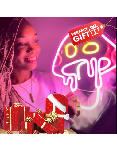 Luz de Neón Hongo WOW-LAMPS 33x31 cm Regulable USB