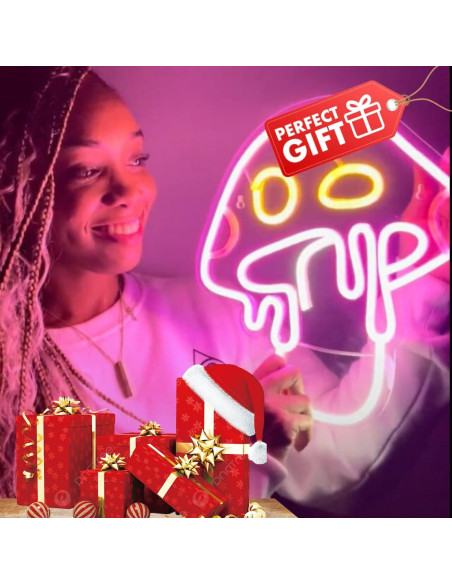 Luz de Neón Hongo WOW-LAMPS 33x31 cm Regulable USB