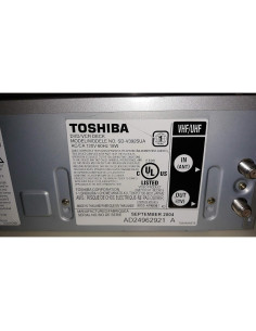 Reproductor DVD/VCR Toshiba SD-V392 Hi-Fi 4 Cabezas 43.2x10.2cm 2
