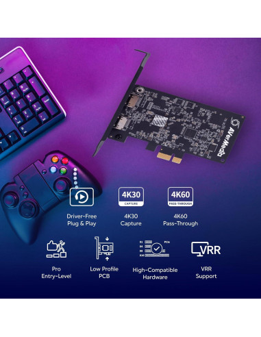 Tarjeta de Captura HDMI AVerMedia GC571 4K60 Passthrough