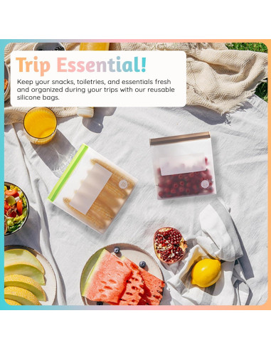 Bolsas de Almacenamiento de Alimentos Double Quable Zip-it 21 Pzas