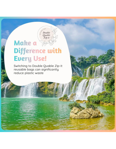 Bolsas de Almacenamiento de Alimentos Double Quable Zip-it 21 Pzas